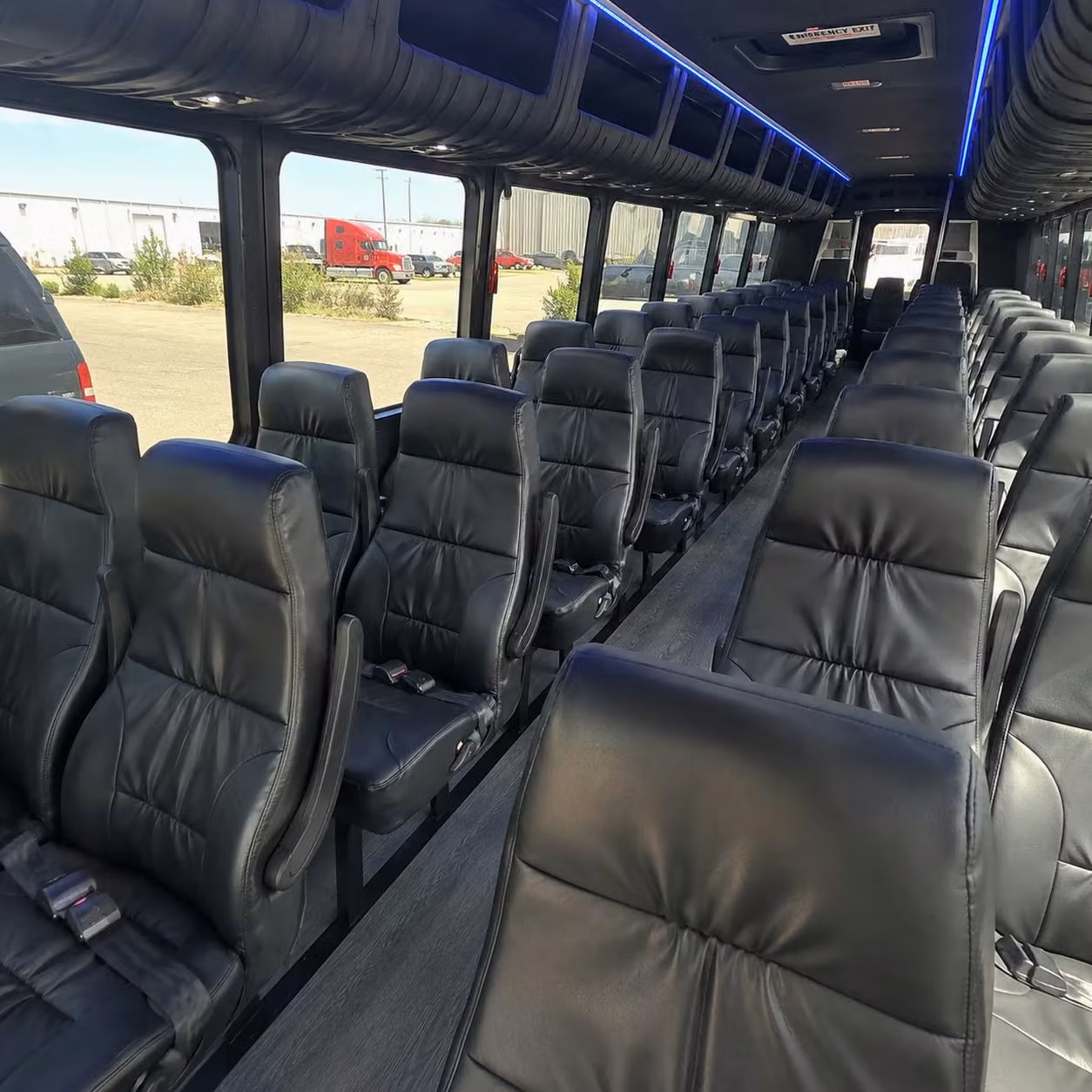 25 passenger minibus interior