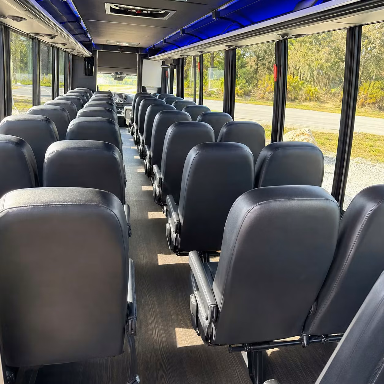 30 passenger minibus inside