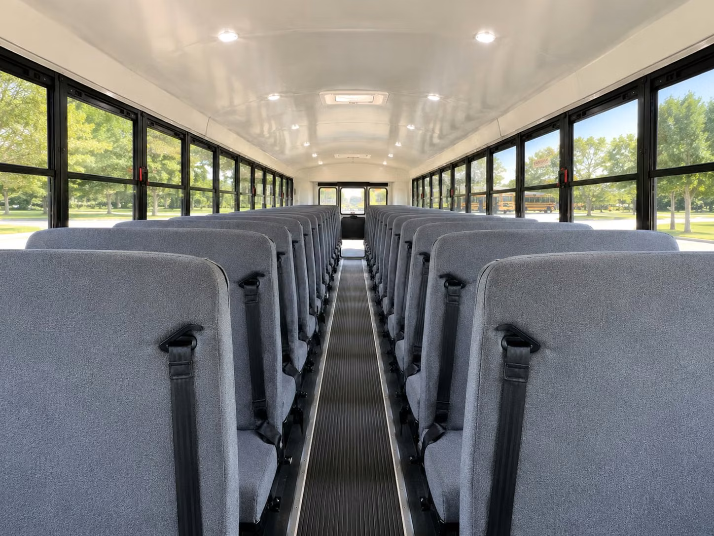 school bus inside