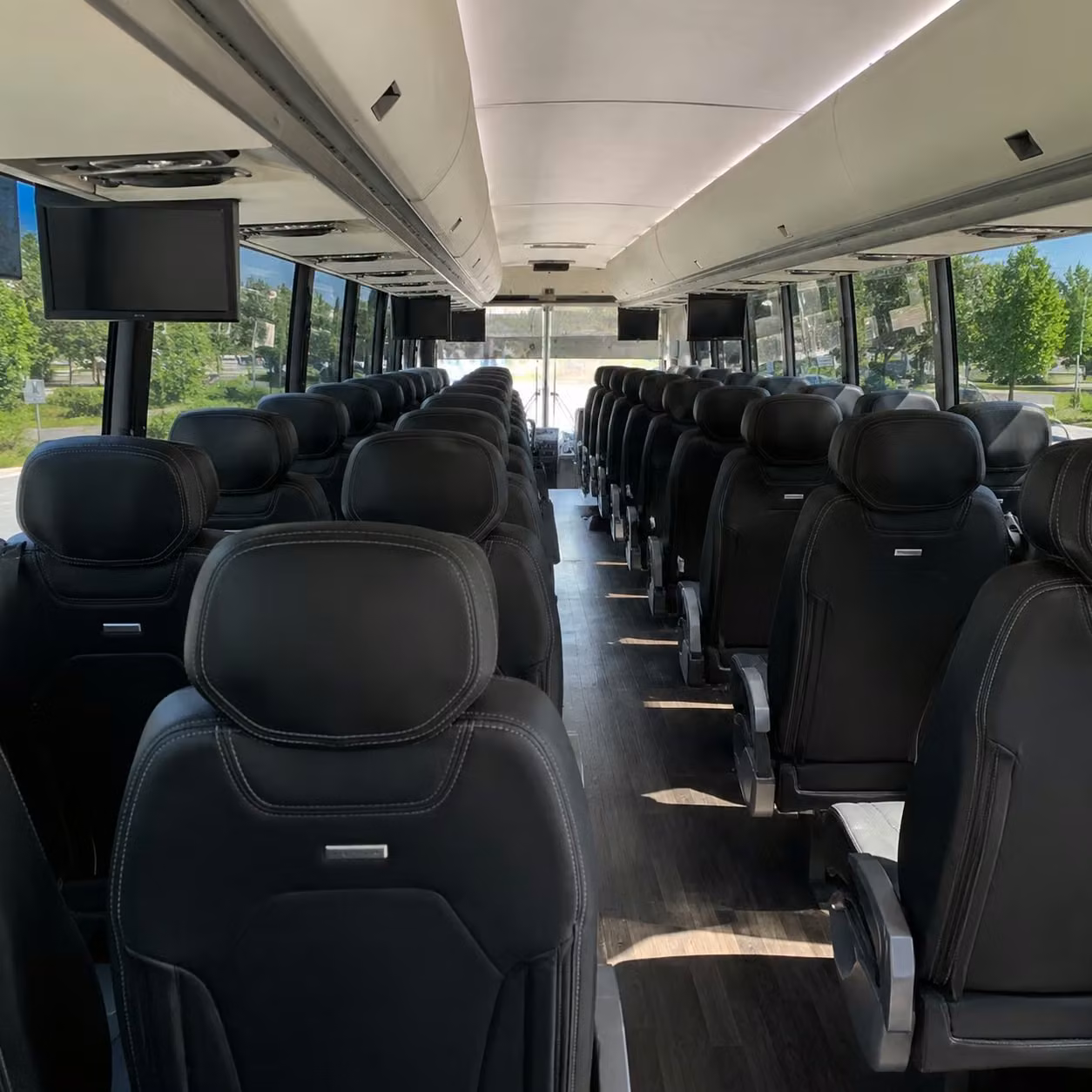sparks charter bus interior