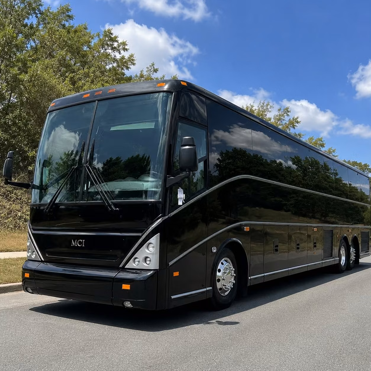 sparks charter bus rental exterior